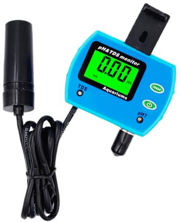 2-in-1 pH & TDS Messgerät, ABS Digital Wasserqualitätstester Monitor mit LCD-Hintergrundbeleuchtung für Aquarium Schwimmbad und Labor