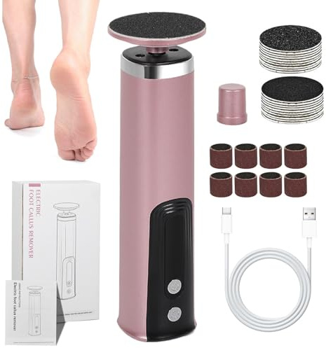 Râpe Électrique Pour Les Pieds, Élimine Les Peaux Mortes | Outil De Pédicure À 6 Vitesses Réglables Avec Disques Abrasifs Et Têtes Abrasives, Pour Adultes, Hommes Et Femmes (soins Des Pieds)