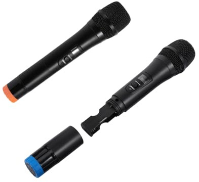 Mikinona 3pcs Wireless Microphone Speaker Handheld Mic System for Karaoke Home Use Dynamic Cardioid Microphone