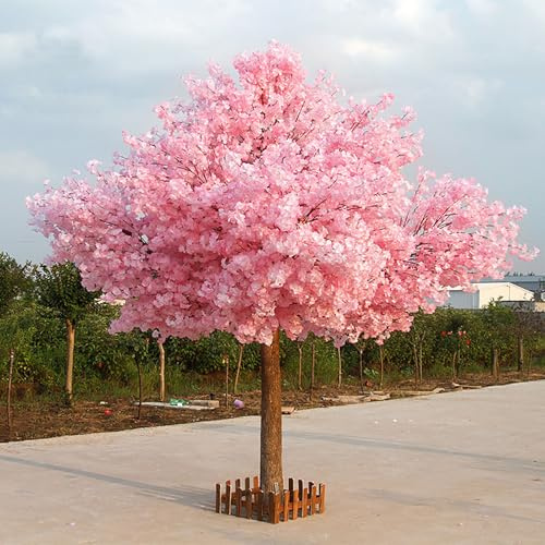 2 * 1.5M/78 * 59in,Cerisier Artificiel - Grand Arbre à Fleurs Japonais Rose pour la Maison, Le Bureau, la Chambre à Coucher