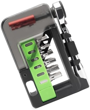 Utensile professionale per la manutenzione della bicicletta, piccola chiave a cricchetto, portatile, 12 in 1 per bicicletta multitool Enduring Bike Multitool
