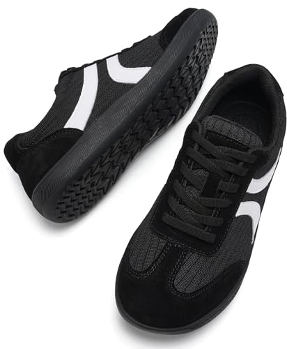 Mjytsd Extra Wide Fit Barefoot Shoes Womens Trainers Arch Support Outdoor Memory Foam Fashion Sneakers