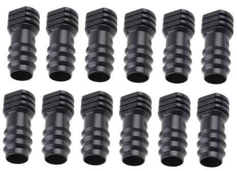 Toddmomy Bouchon De Tube en Plastique Noir pour Système D'arrosage Intérieur Jardin, Lot de 20 Pièces, Diamètre Standard, Étanchéité Renforcée, Compatible Micro-Aspersion Serrage