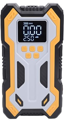 Luocute Tragbares Auto-Starthilfegerät, 1500 A, Batterie-Booster-Pack mit Reifenfüller 150 PSI, 2 USB-Anschlüssen, 3 LED-Lichtmodi für Autos, LKWs, Motorräder, Boote, Wohnmobile,