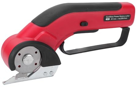 Generic Cordless Electric Scissors, Rechargeable Cutter with Front LED Light, Safety Lock, Cardboard Cutter for Carpet Fabric Leather Plastic