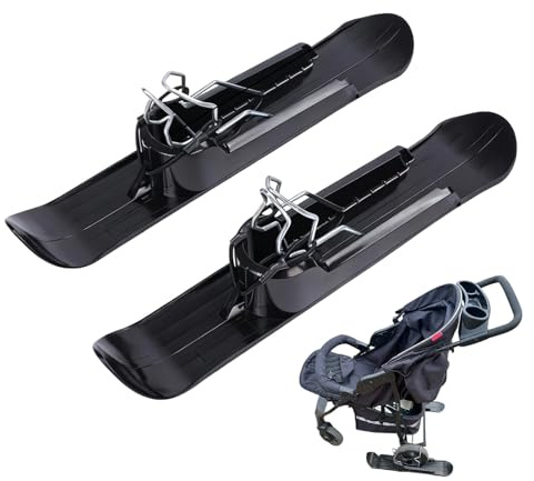 Skier für Kinderwagen, einfache Installation zum Skifahren mit Roller, tragbarer Roller für Schlitten – für, Mädchen und Kinder, Winter, Outdoor, Abstieg, auf flachem Gelände und