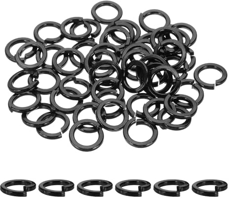 QUARKZMAN Lot De 50 Rondelle Grower M10 Rondelles Élastiques Fendues Noir | En Acier Inoxydable 304 Pour Vis Boulons Voitures Machines De Construction