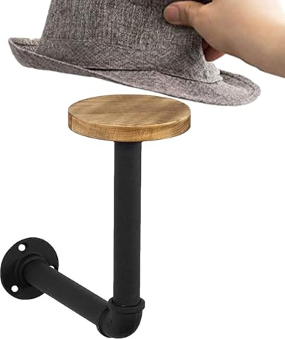 Wall Mount Ĥelmet Holder - Metal Hanger Stand, Sturdy Bike Rack Organizer, Space Saving Helmet Storage | Motorcycle Helmet Wall Mount for Garage Room Display Accessories Arrangement