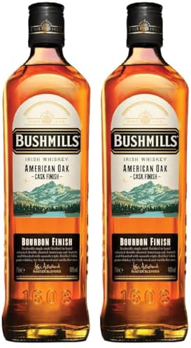 Bushmills Irish Whiskey American Oak BOURBON FINISH 40% Vol. 0,7l (Lot de 2)
