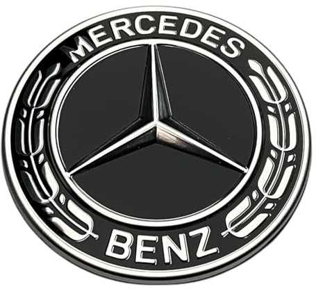 Insignia estrella Mercedes Benz, color negro