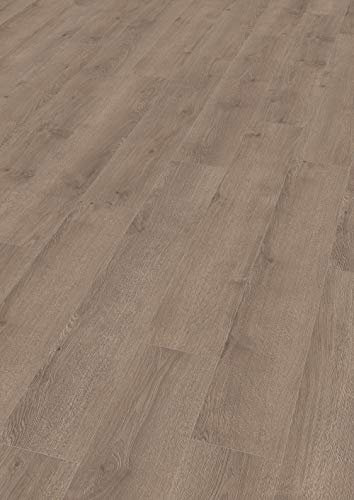 EGGER Redmond Eiche dunkel Home Laminatboden EHL168 (8mm, 1,995m²) | authentische Holzoptik | | Einfache Verlegung durch CLIC It System | Wasserresistent & feuchtraumgeeignet