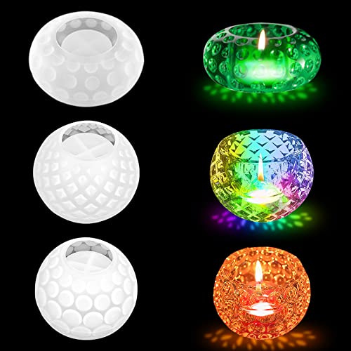 XINRANFF Kerzenhalter Silikonform, Silikonformen Gießformen, Teelichthalter Silikonformen Kerzenhalter Stabkerze Epoxidharz Formen für DIY Kerzenständer Kunst Heimdekoration