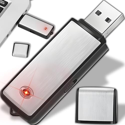 Retoo Diktiergerät USB Digital mit 8GB, Sprachaktivierung, Aufnahmegerät für Vorträge, Vorlesung, Interview, Meeting, Mini Voice Recorder mit Voice Activated
