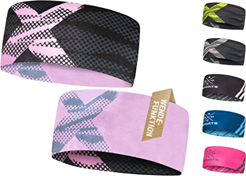 Fascia Sportiva Leggera ed Elastica - Ad Asciugatura Rapida, Paraorecchie, Fascia per Capelli - Per Escursioni, Corsa, Ciclismo, Sci