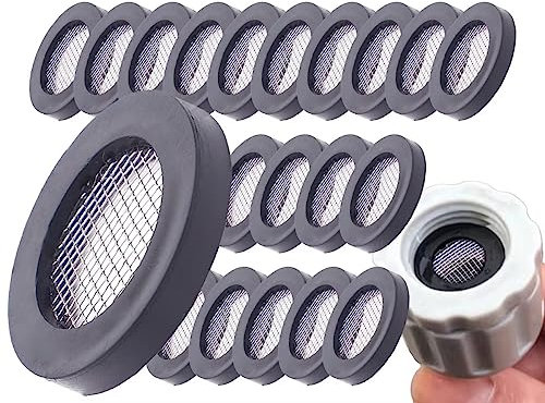 KAPSING 20 piezas Ahorro de agua Grifo Junta Cabeza de ducha Filtro Junta Set para manguera de jardín Ducha Cabeza de ducha