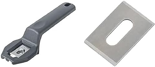 Bundle of wolfcraft Laminate Trimmer I 4300000 I for Clean Contouring of veneers + wolfcraft 3 Blades for Laminate Trimmer I 4310000 I for Clean Contouring of veneers