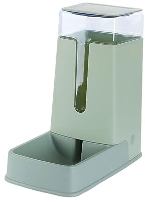 WUUISDNX Dispensador de Agua automático para Gatos y Perros, Suministros para Mascotas Hechos de PP inodoros y ahorradores de Esfuerzo, comedero para Perros y Gatos, Verde, Dispensador de Agua
