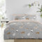 Fusion - Funda de edredón de Gato Gris, tamaño Doble (200 x 200 cm), diseño Reversible (Rosa y Gris), Ropa de Cama con Estampado de Huellas de Gato, Ropa de Cama con Estampado de Animales, siamés,