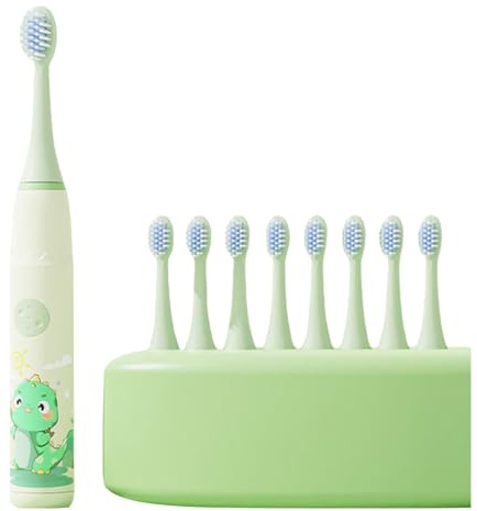 Spazzolino elettrico per bambini con 6 testine per spazzolino da denti - 4 modalità di pulizia