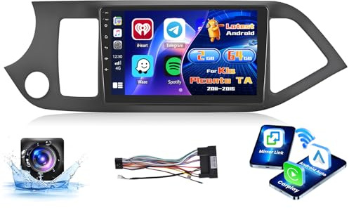 Inefala 2+64G 9'' Android 15 Radio per Kia Picanto TA 2011-2016