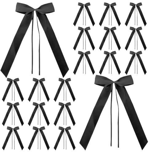 JAWUZ 20x Cinta De Luto Arco Para Lazos Cintas Conmemorativas, Negro
