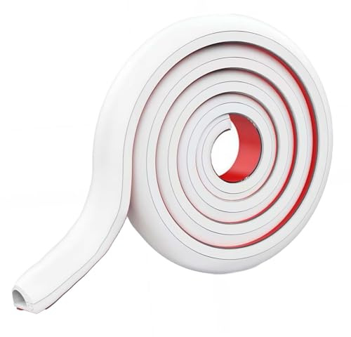 Mini Cable Trunking, White Cable Cover Self Adhesive Cable Management Trunking, Cable Concealer on Wall Trunking to Hide Wires for Electric Cables (1M/39.37)