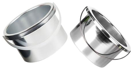 BESTYASH 2pièces Pot Pour Machine à Fondre La Cire Plat Chauffe-cire Métal Pour Épilation Kit De Cire