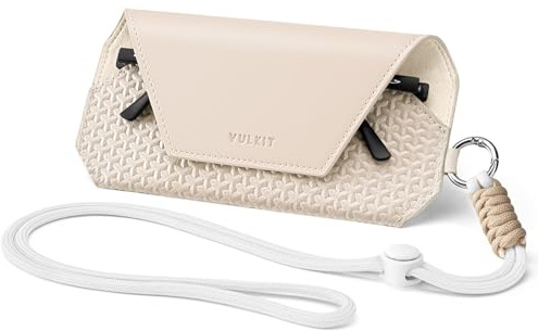 VULKIT Tragbares Brillenetui mit weichem Material für Damen & Herren, Schlankes Etui für Brillen & Sonnenbrillen