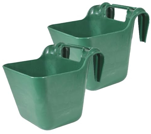 Brama West Transport Krippe Futtertrog 13,5 L - 2er-4er-6er Set | Robuste Futterkrippe für unterwegs | Turnierkrippe (2er Set)