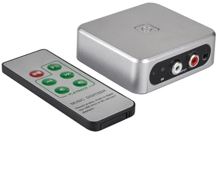 Zkydhbd Numériseur audio 3,5 mm pour convertir le lecteur VCD analogique au format MP3 vers USB U Disk Télécommande Numériseur de musique