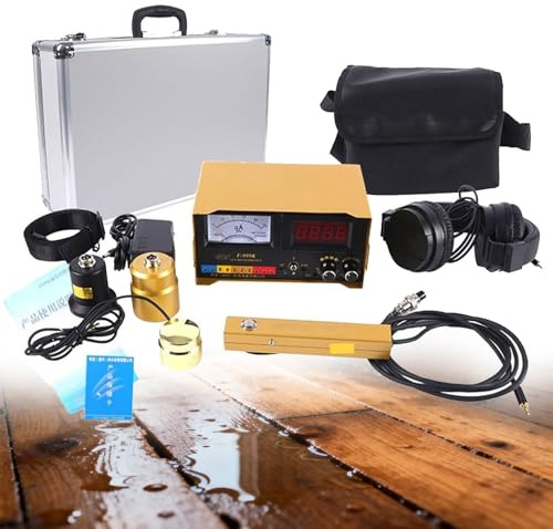 KEhtu Detector de Fugas de Agua Subterránea, Equipo Profesional con Pantalla Digital, Cuatro Ajustes de Frecuencia, para Construcción y Detección de Fugas en Tuberías