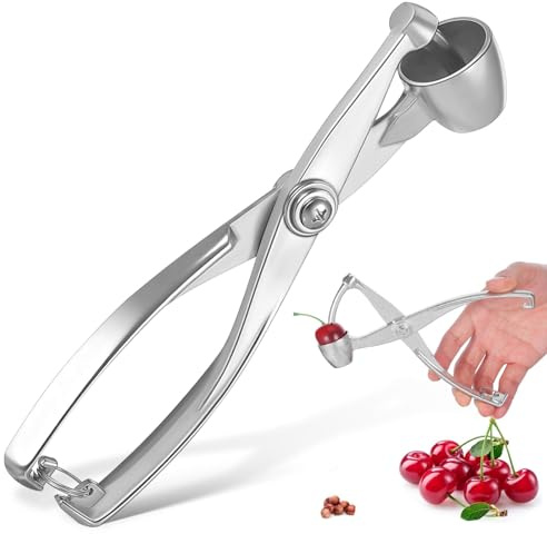 MINAOLULUS Dénoyauteur Professionnel Olives en Métal Compact Cuisine Quotidienne Outil Pratique Extraction Noyaux Cerises et Dattes