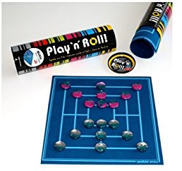 Weiblespiele 06231 Mühlespiel 'Play 'N' ROLL' aus Wollfilz mit Spielsteinen aus Acrylglas