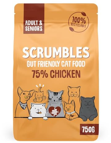 Scrumbles Adult and Senior Cats Dry Food, 750g