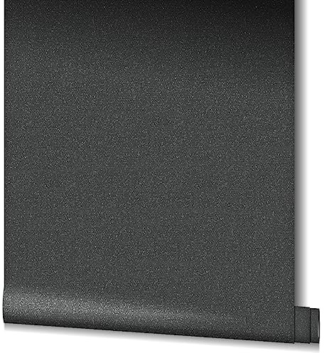 marburg Tapete Schwarz Uni Vliestapete für Wohnzimmer oder Schlafzimmer PREMIUM QUALITÄT Made in Germany 10,05 x 0,53m Neu 82048