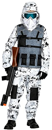W WIDMANN MILANO Party Fashion – Barndräkt Arctic Special Forces, Soldat, karnevaldräkt, karneval