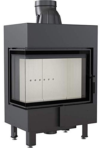 kratki Kamineinsatz Heizeinsatz Kaminkasette Kaminofen Lucy 12 ECK Links Kamin Einsatz LUCY/12/L/BS Standard L