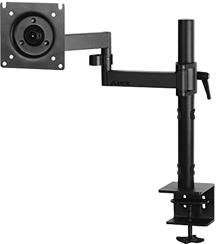 ARCTIC X1 - Monitorarm für einen Monitor, Monitor Halterung | Für bis zu 40″/43″ Ultrawide, bis 10 kg/22 Ibs, neigbar, schwenkbar, höhenverstellbar, VESA 75x75/100x100 - Schwarz