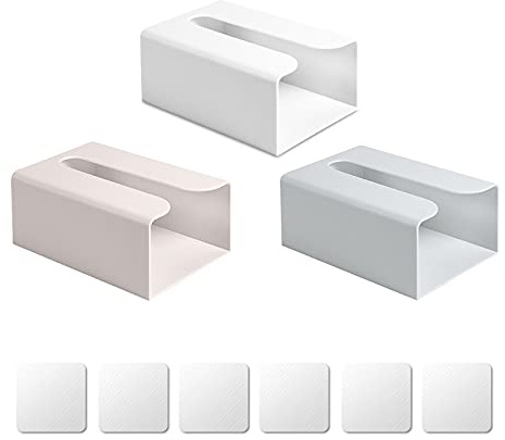 Taschentuchbox KosmetiktüCher Box Aufbewahrungsbox FüR TaschentüCher Taschentuchbox Tissue Box Holder Taschentuchbox Zur Wandmontage Geeignet für Büro, Schlafzimmer, Bad, WC, Küche(3pc)