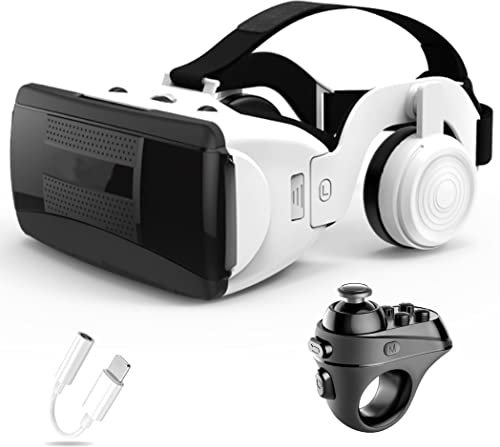 Occhiali VR, Visore Realtà Virtuale, Cuffie 3D VR Compatibile con Tutti Gli, Lente Regolabile per Film e Giochi 3D, per iPhone 13 Pro Max/13 Pro/13/12/11, per Samsung Galaxy S21, Huawei, Xiaomi