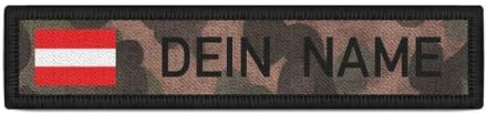 Namensschild Österreich Erbentarn Bundesheer Feldjacke mit Namen #38654