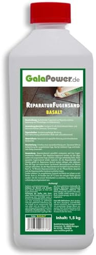 GalaPower Reparaturfugensand, Set = 2 Flaschen je 1,5 kg, aushärtend (FARBE basalt)
