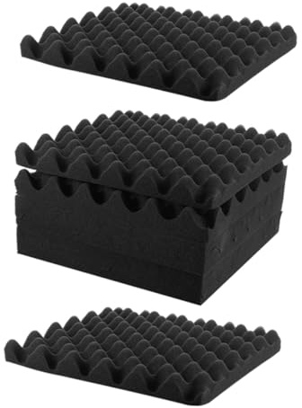 CIMAXIC Self-adhesive Acoustic Panels 30x30cm 8-pack High-density Soundproofing Foam for Home Recording Studio Sound Absorbing Wall Panels for Noise Reduction