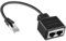 Adaptateur Répartiteur RJ45, RJ45 Ethernet Splitter 1 à 2 RJ45 Coupleur LAN Ethernet Répartiteur Compatible avec Cat5, Cat5e, Cat6, Cat7