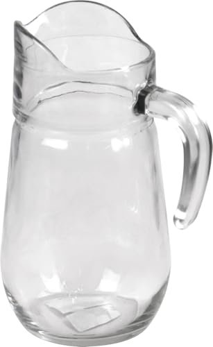 Clear Thick Transparent Glass Jug Serving Table Decanter (Orchid 1.5L)