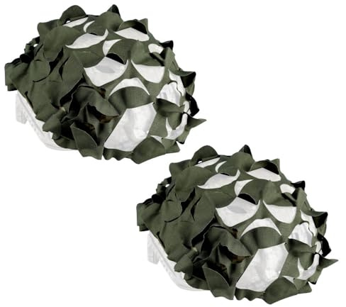 Copri Calotta per CascoTattico, 2 Pezzi Copertura per Caschi Tattica Regolabili, Copricasco Rapidi da Attrezzatura Militare per Paintball, Caccia, Tiro