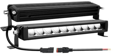 Willpower Barra Led 30cm 12 30W 12V 24V Largo Alcance Luz para 4X4 Coche | IP67 Impermeable, 6000K Blanco, para Tractor Camion Quad SUV ATV UTV Offroad Barco Vehículos