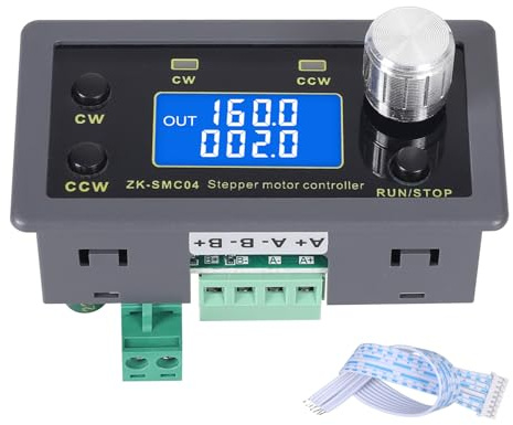 Schrittmotor Treiber Controller für NEMA 17/23/34, DC 10V–30V Betriebsspannung, 6,6A Ausgangsstrom, 1/64 Mikroschritt Auflösung Kompatibel mit 42, 57, 86 Schrittmotoren Serieller PLC-Kommunikation