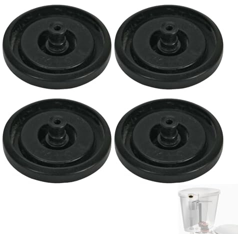 4Pcs Toilet Cistern Float Valve Diaphragm Washer Set - Multi-Pressure Universal Black Fill Valve Replacement Seal Kit Fitting Standard Fill Valves Compatible with Fluidmaster