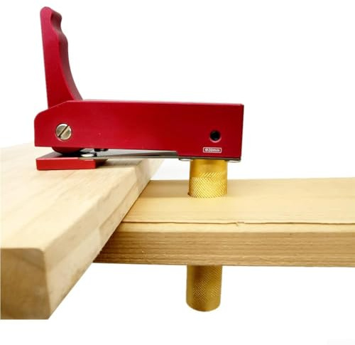 Morsetto per la lavorazione del legno progettato per pialle con meccanismo di inserimento asta cilindrica e sistema di regolazione manuale a tre livelli (C)